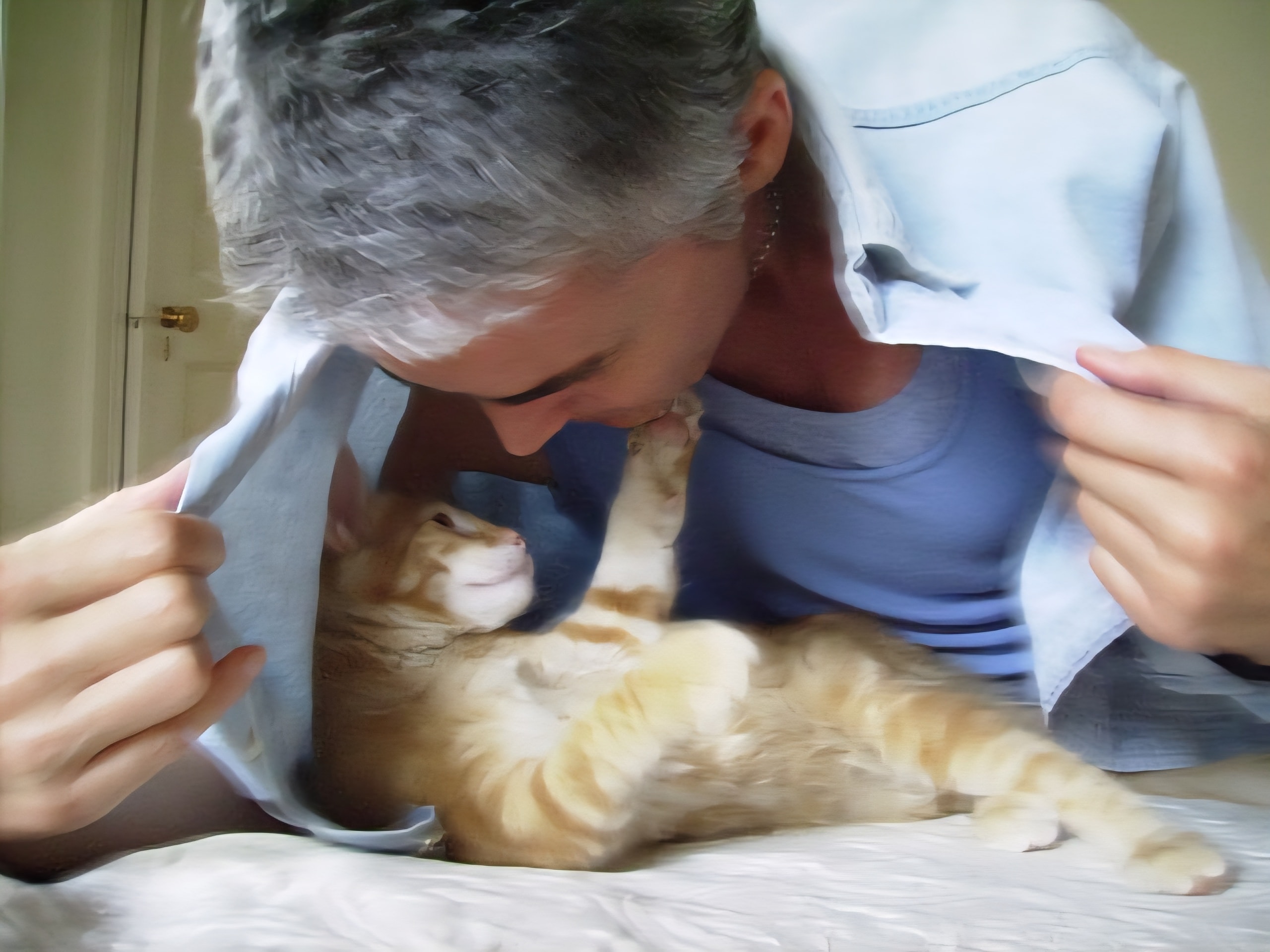 Marylou Smith with her cat